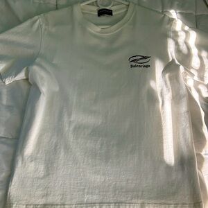 Balenciaga Cream Short Sleeve Tee
